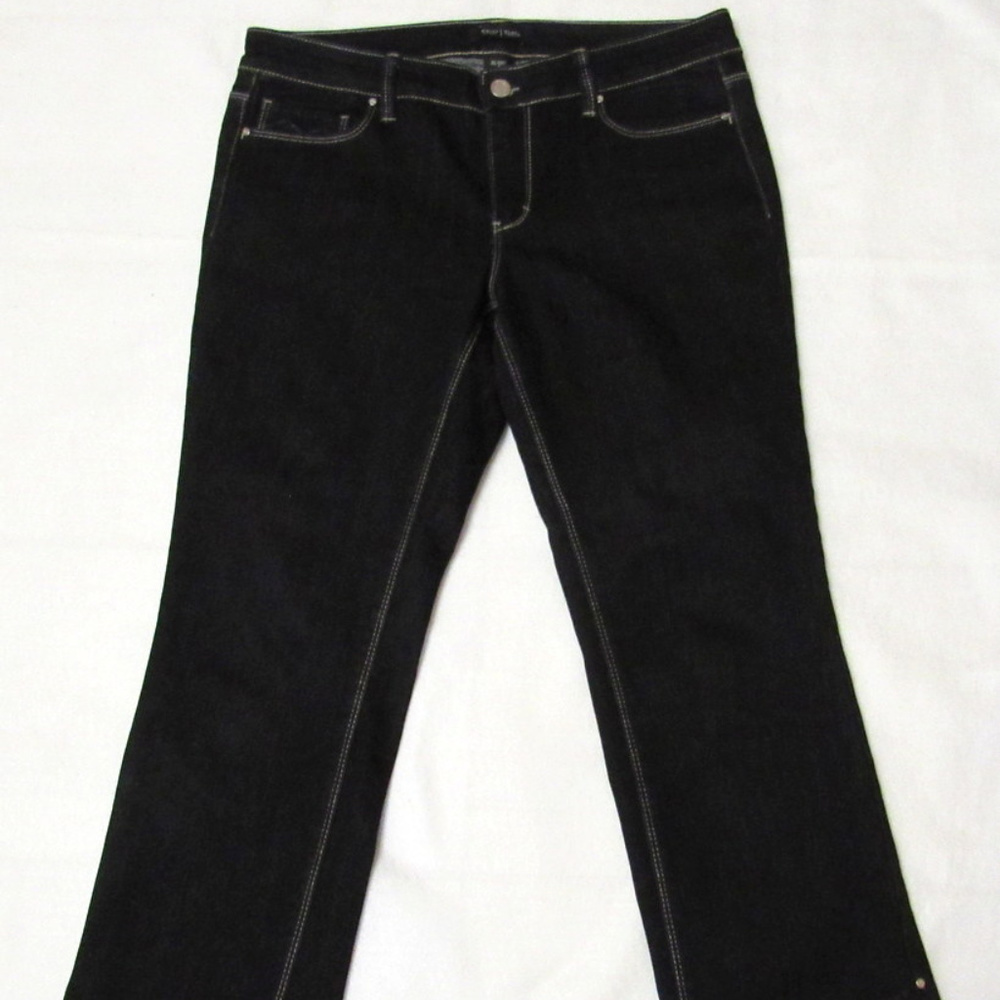 White House Black Market Blanc Sz 6 Black Jeans